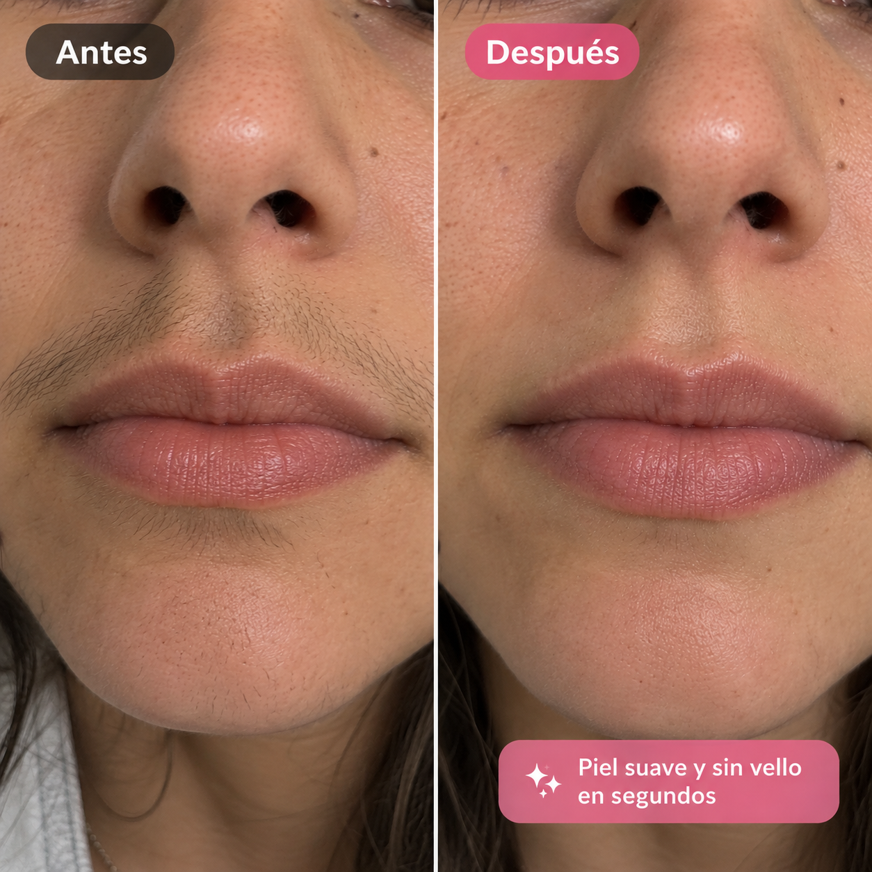 Depiladora facial de precisión indolora RECARGABLE